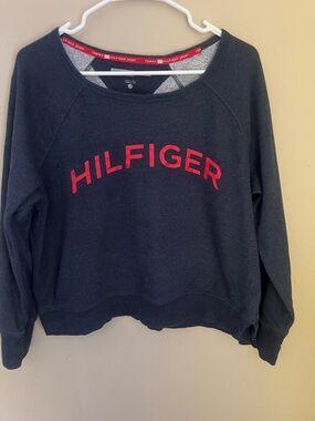 Tommy Hilfiger Sport Navy and Red Pullover